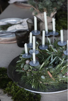 IB Laursen Tablett gehämmert H 2.5cm